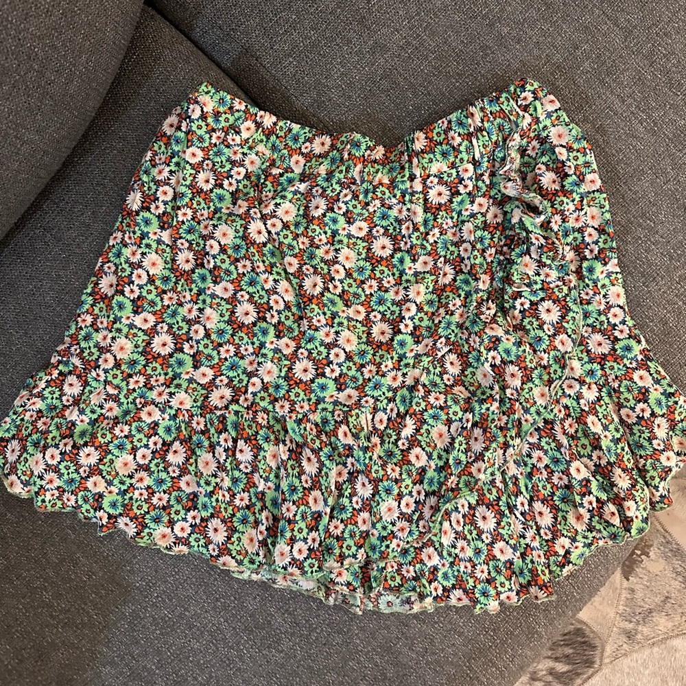 floral zara skirt